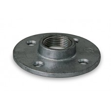 Everflow Supplies BMFL0112 Black Malleable Floor Flange with Four Screw Holes  1-1/2" - B01BTYTPZG